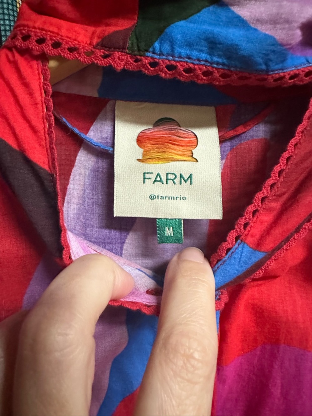 Farm Rio Balloon Sleeve Top - Picture 6 of 6